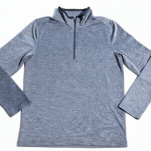 BCG Boys' Performance Quarter-Zip Pullover Heathered Gray Medium 10/12 NEW